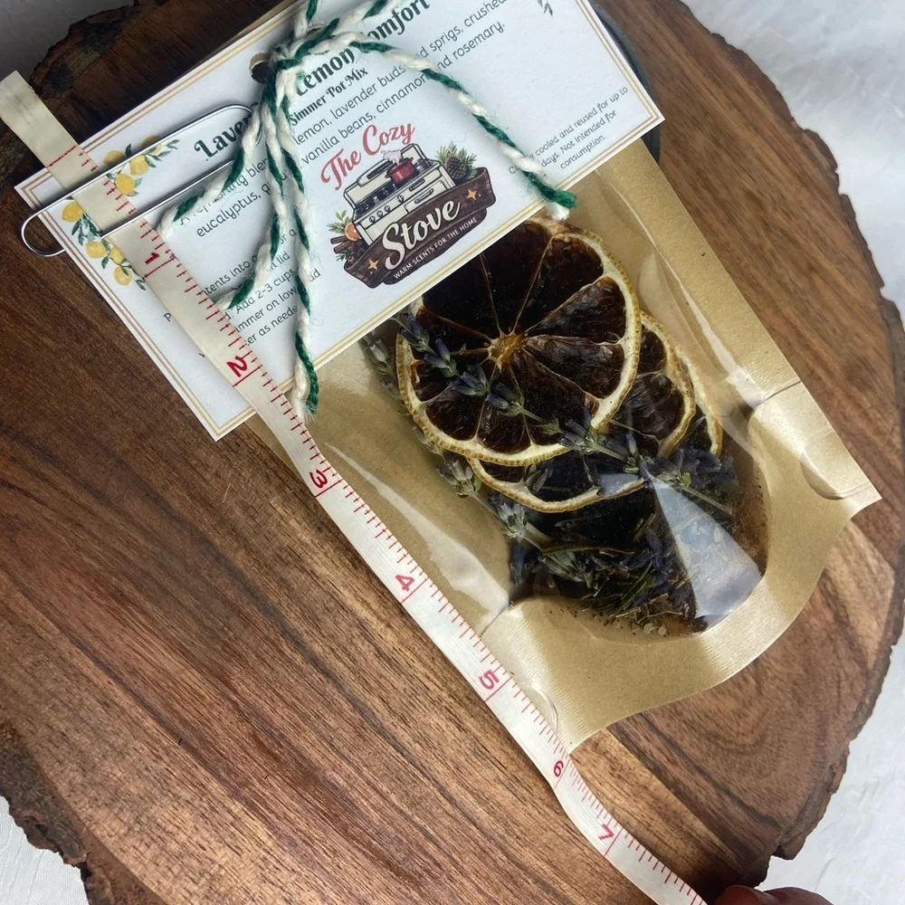 Dried Lemon and Lavender Simmer Pot Mix pack of 3